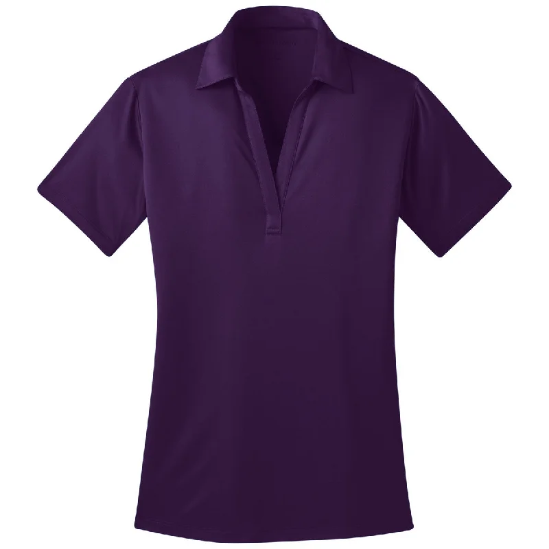 Port Authority Women's Bright Purple Performance Poly Polo