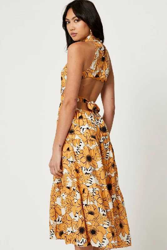 Print Midi Dress