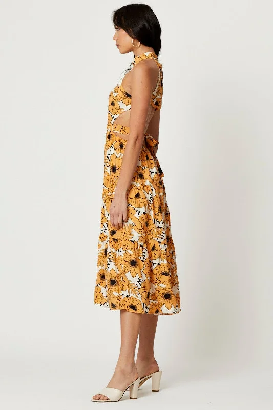 Print Midi Dress