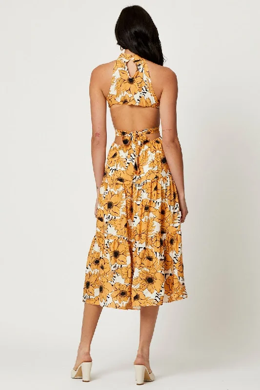 Print Midi Dress