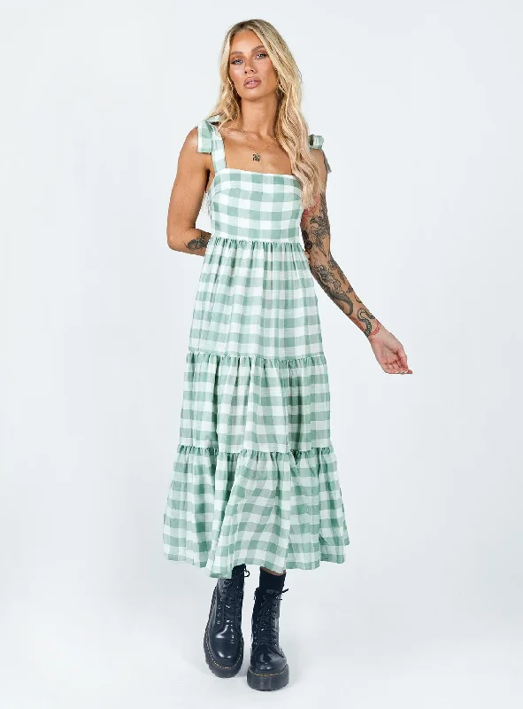 Rae Midi Dress Green