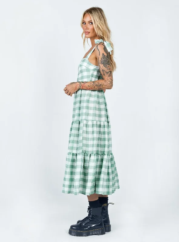 Rae Midi Dress Green