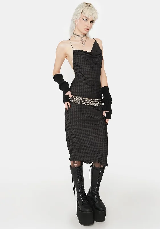 Raven Start A Rumor Houndstooth Dress