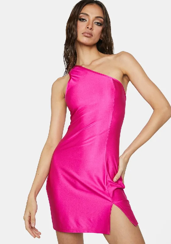 Right About Now Satin Mini Dress