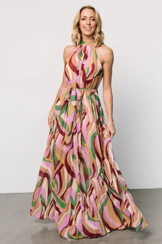 Rita Maxi Dress | Green Multi Print