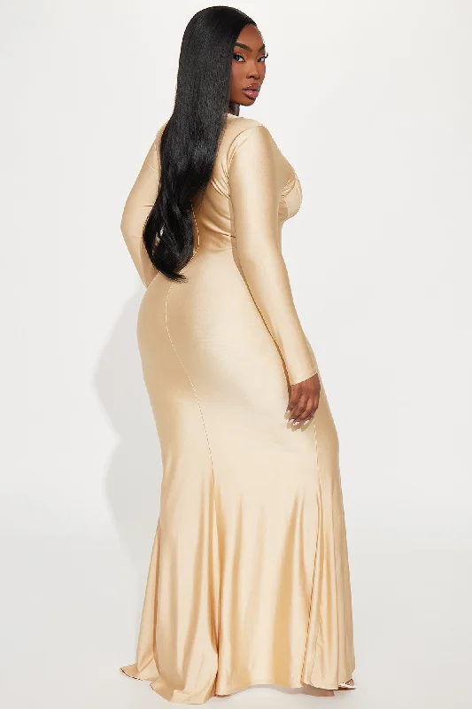 Royalty Maxi Dress - Gold