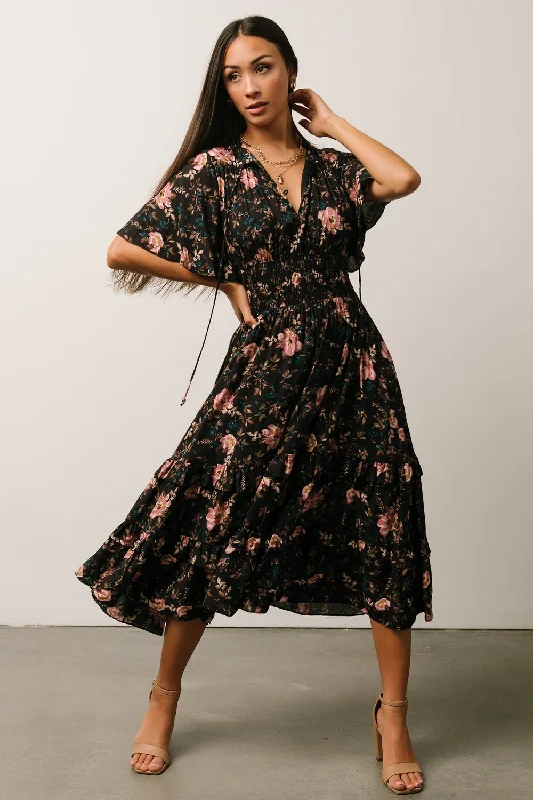 Spell Boho Midi Dress | Midnight Garden