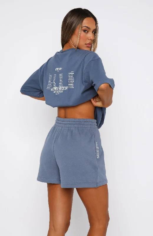 Step Back Oversized Tee Ocean