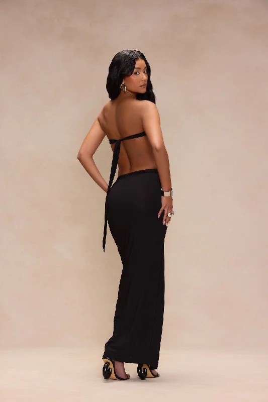 Summer In Bali Maxi Dress - Black