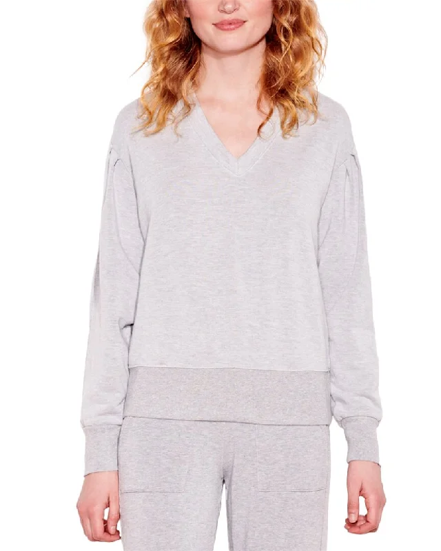 SUNDRY Pleated Sleeve Sweatshirt