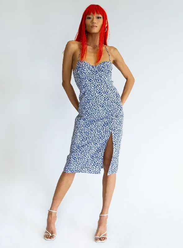 Sweetner Midi Dress Blue