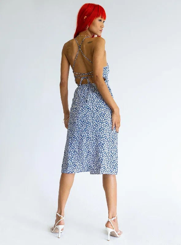 Sweetner Midi Dress Blue