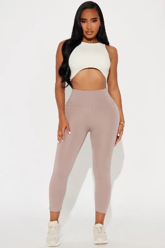 The Best Stretch Active Capri Legging - Mocha