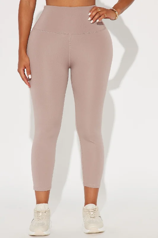 The Best Stretch Active Capri Legging - Mocha