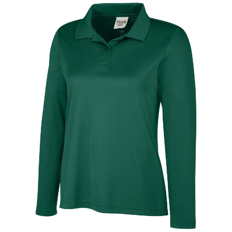 Team 365 Women's Sport Forest Zone Performance Long Sleeve Polo