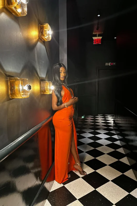 Watch Out Maxi Dress - Orange