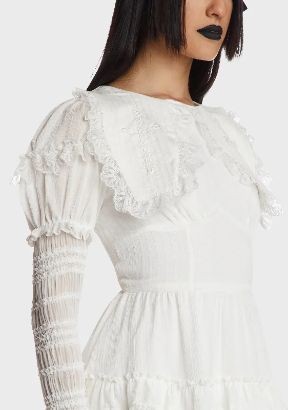 White Angel Frilly Dress