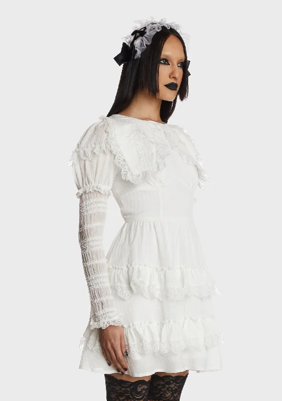 White Angel Frilly Dress