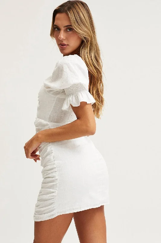 White Bodycon Dress Mini