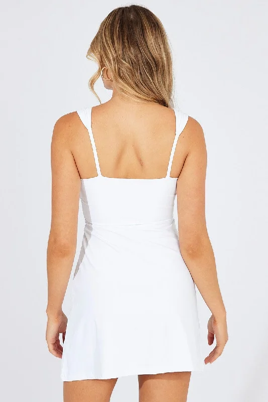 White Mini Dress Activewear