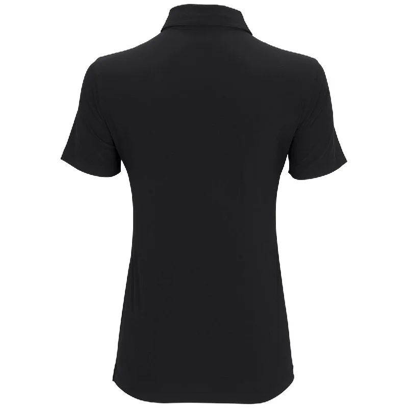 Greg Norman Women's Black X-Lite 50 Solid Woven Polo