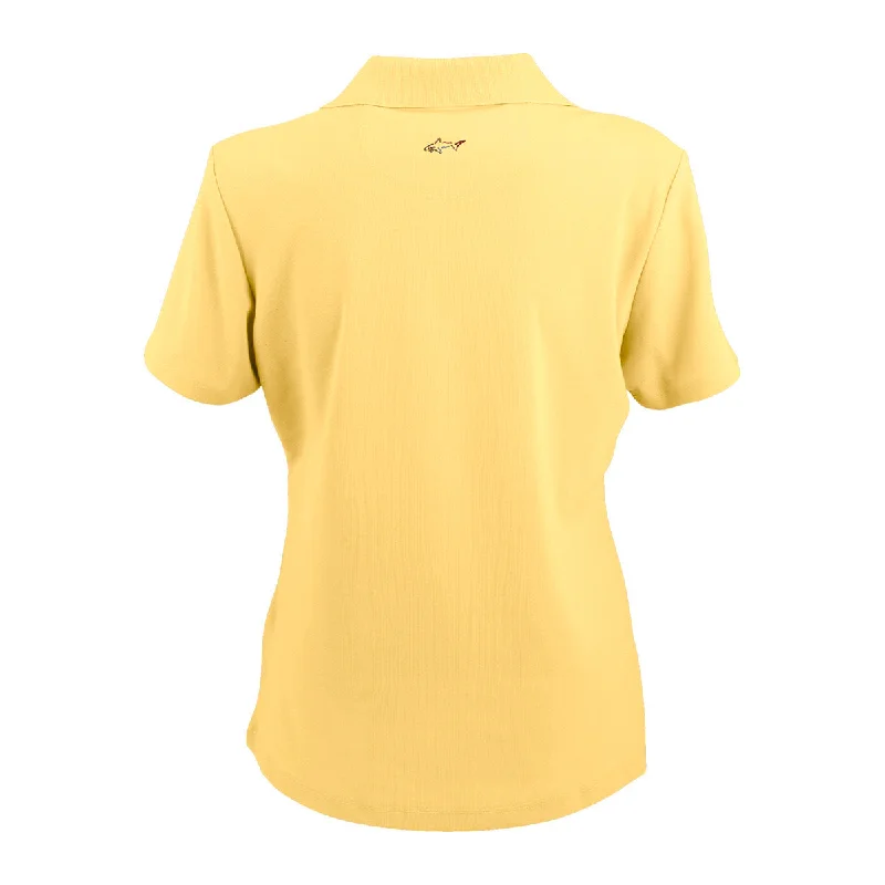 Greg Norman Women's Core Yellow Play Dry Performance Mesh Polo