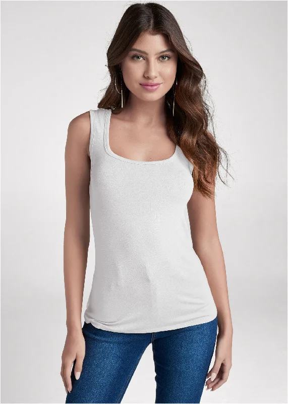 Casual tank top - White