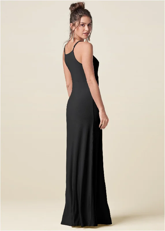 Strappy maxi dress - Black