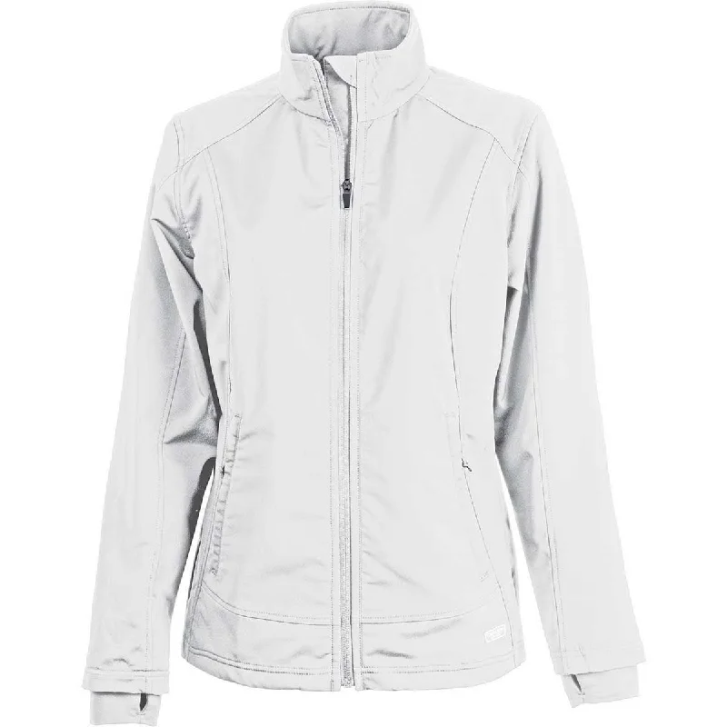 Charles River Women's White Axis Soft Shell Jacket