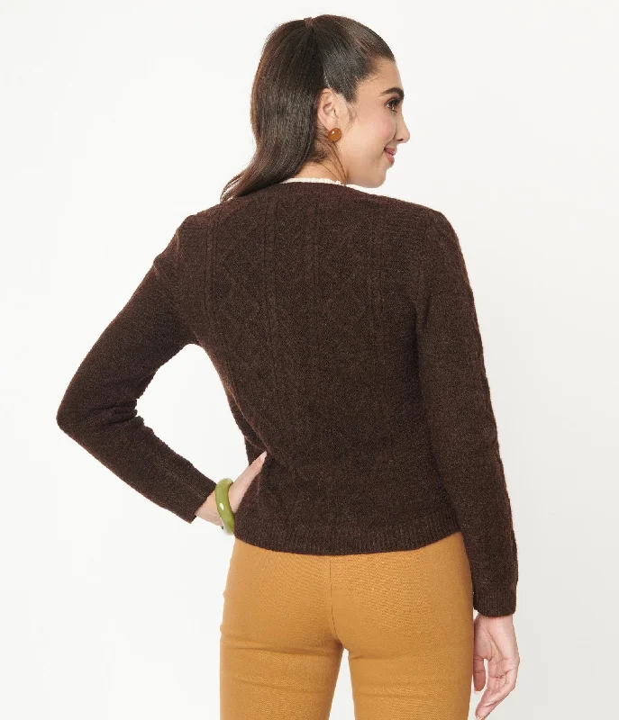 Brown & Sunflowers Cardigan