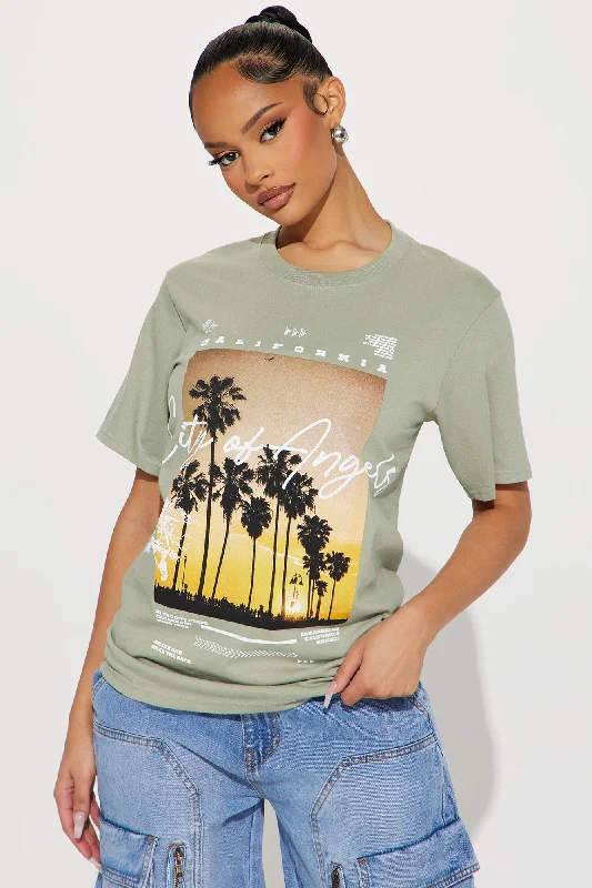 City Of Angels Graphic Tee - Sage