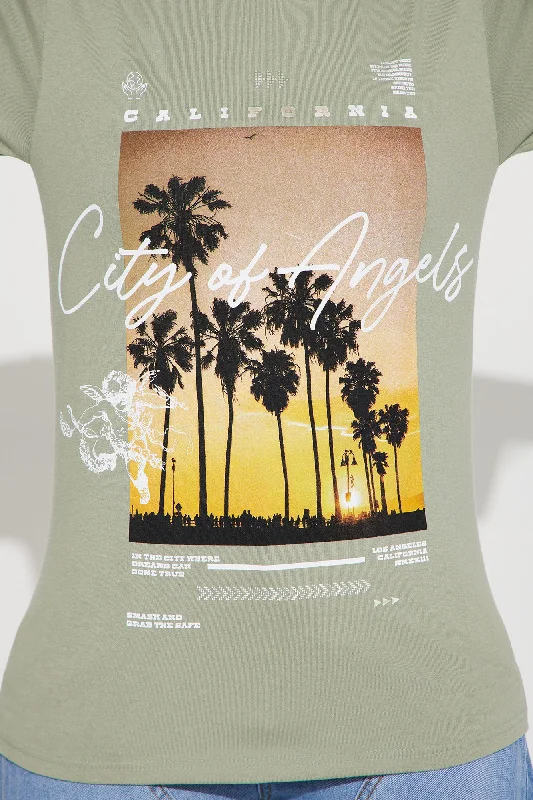 City Of Angels Graphic Tee - Sage