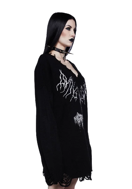 Cryptic Cathedral Distressed Sweater