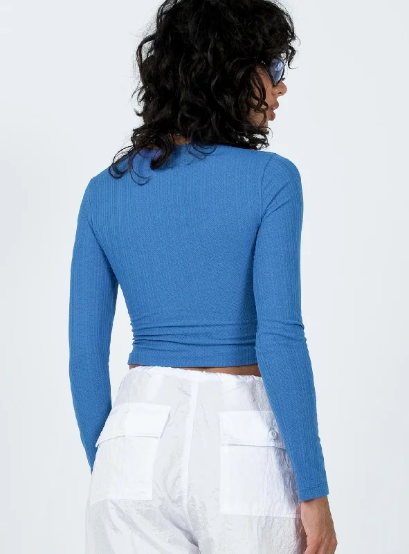 Culloden Long Sleeve Top Blue