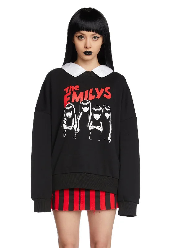 Goth Girl Gang Collared Sweatshirt