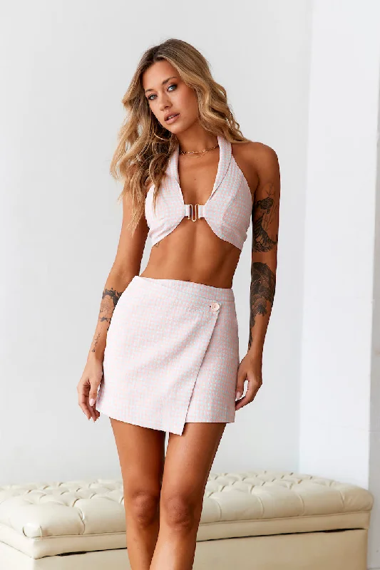 HELLO MOLLY Baby Doll Crop Top Pink