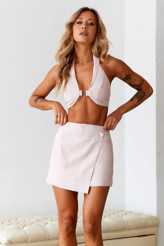 HELLO MOLLY Baby Doll Crop Top Pink