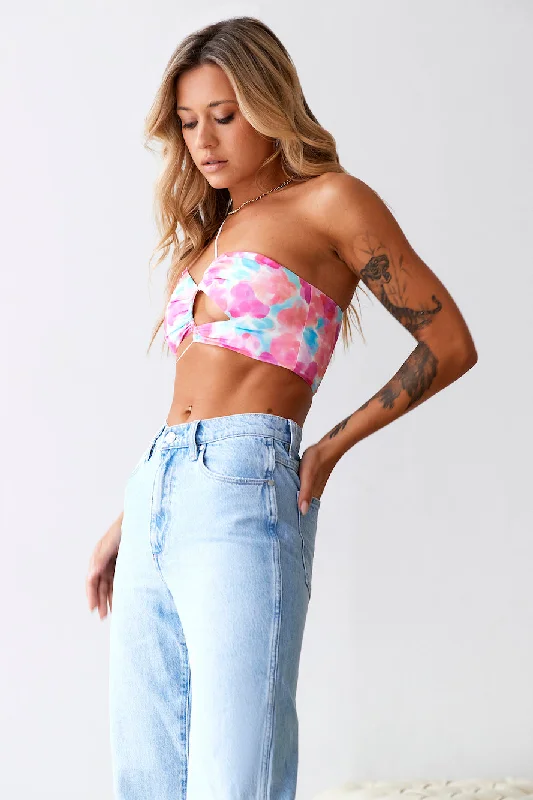 HELLO MOLLY Picturesque Crop Top Multi