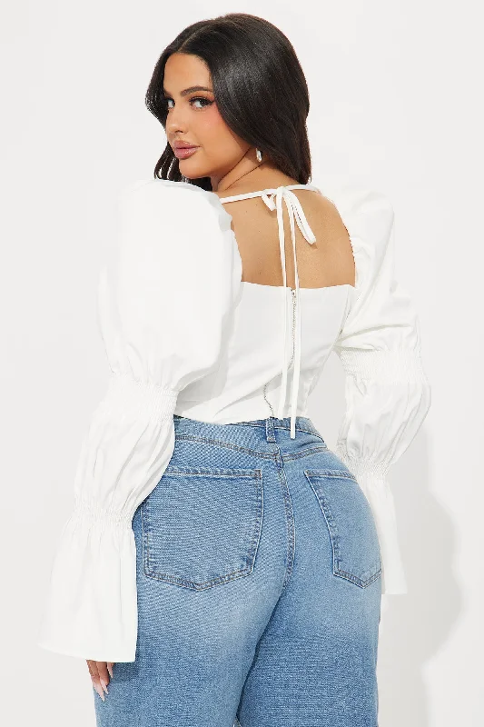 Ivy Corset Top - White