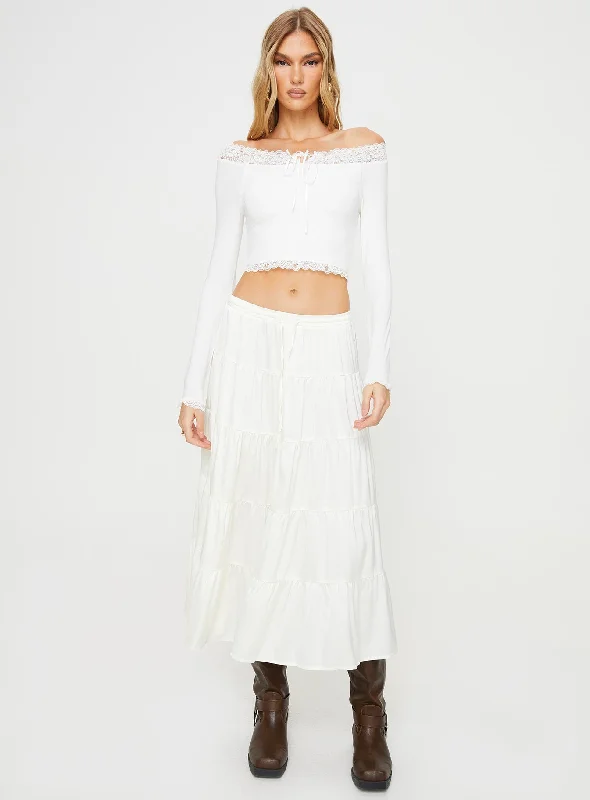 Kellis Off The Shoulder Top White