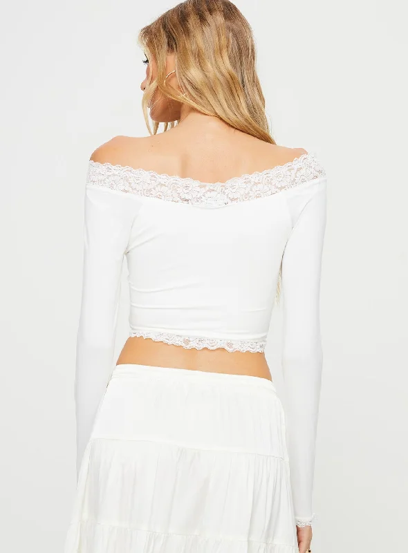 Kellis Off The Shoulder Top White