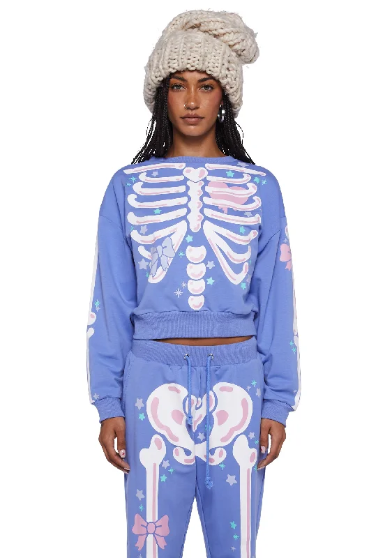 Lavender Rattle My Bones Crewneck