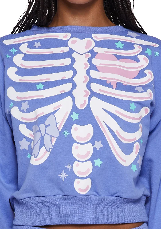 Lavender Rattle My Bones Crewneck