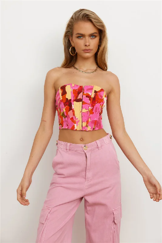 Loving It All Crop Top Pink