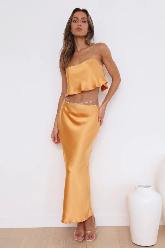 Luxe Dream Crop Top Mango