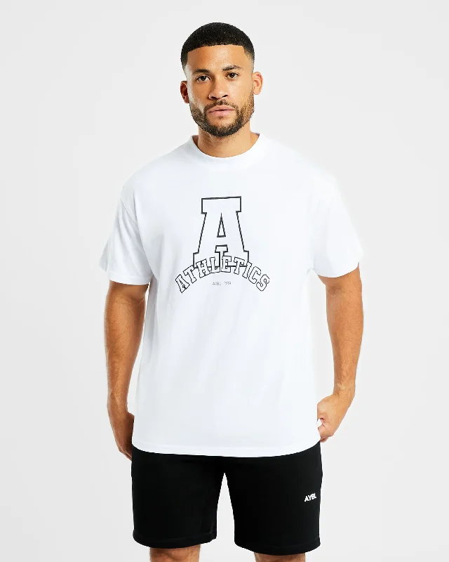 Athletics Varsity Oversized T Shirt - White