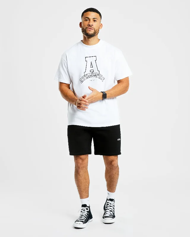 Athletics Varsity Oversized T Shirt - White