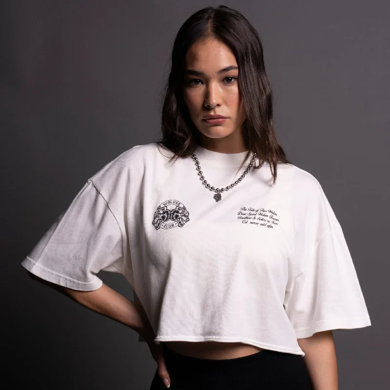 Outside ""Premium Vintage"" Oversized (Cropped) Tee in Cream