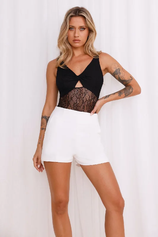 Passion Perfection Lace Bodysuit Black