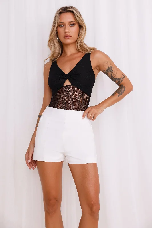 Passion Perfection Lace Bodysuit Black